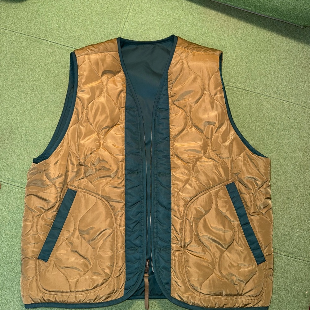 Urban Outfitters Gold and Green Vest